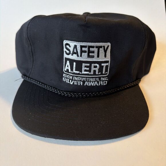Koch Industries Hat Strapback Trucker Dad Baseball Cap Silver Award Safety Black